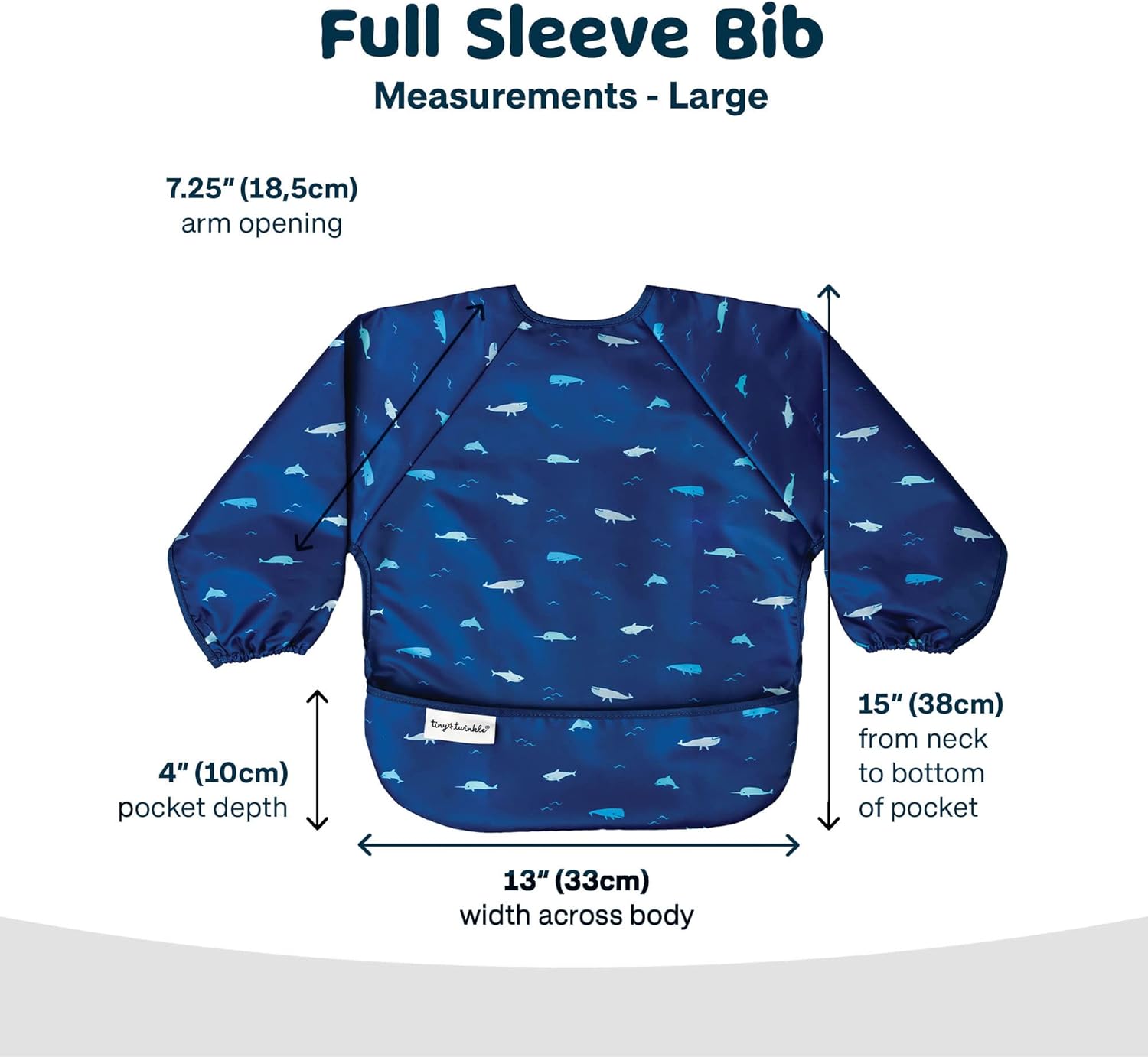Tiny Twinkle Mess Proof Baby Bib, Full Sleeve Bib Outfit, Waterproof Bib for Toddlers, Machine Washable, Tug Proof Closure…… - Image 6
